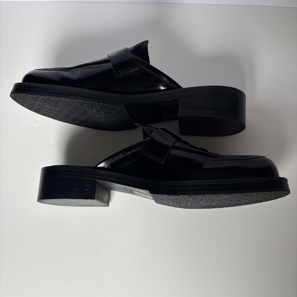 Stuart Weitzman SoHo mule loafers black patent leather 8 - Picture 9 of 11